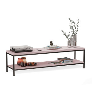 Stolik rtv loft - Różowy - YRKE