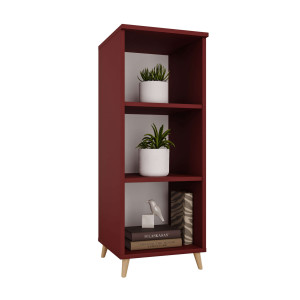 Regał skandynawski potrójny czerwony - Kolekcja Scandi - YRKE