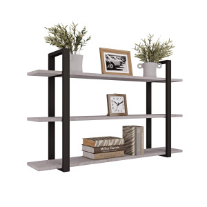 Półka potrójna metalowa beton loftowa - YRKE