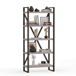 Regał Metalowy Loftowy Industrialny Szary - YRKE