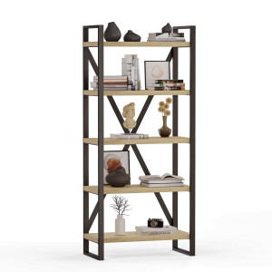 Regał Metalowy Loftowy Industrialny Dąb artisan - YRKE