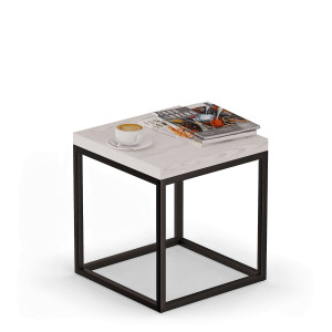 Stolik kawowy metalowy - Sosna - YRKE