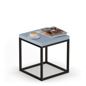 Stolik kawowy metalowy - Niebieski - YRKE