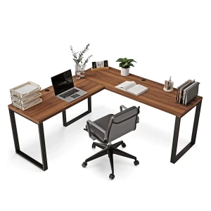 Biurko narożne loft - Orzech - YRKE