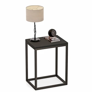Stolik nocny loftowy Indri - Czarny - YRKE