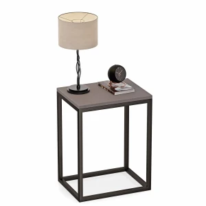 Stolik nocny loftowy Indri - Grafit - YRKE