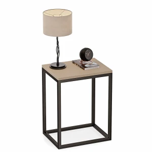 Stolik nocny loftowy Indri - Cappuccino - YRKE