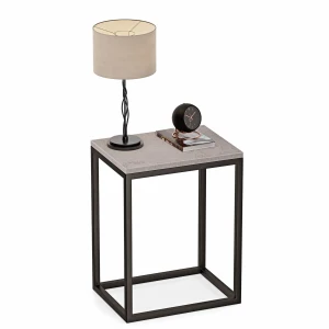 Stolik nocny loftowy Indri - Beton - YRKE