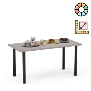 Stół kuchenny prostokątny z regulacją nóg S01 - YRKE