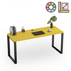 Biurko LOFT z metalowymi nogami - YRKE