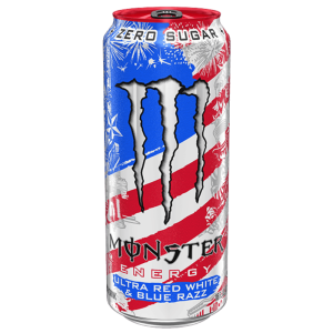 Monster Ultra Red White & Blue Razz Zero Sugar