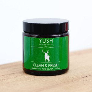 Clean & Fresh - Świeże Pranie Świeca Sojowa
