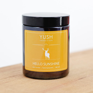 Hello Sunshine - Waniliowa Świeca Sojowa duża