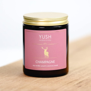 Champagne - Świeca Sojowa duża