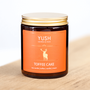Toffee Cake - Słodka Jesienna Świeca Sojowa duża