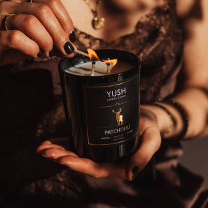 PATCHOULI - Paczula, bergamotka, peonia - Świeca Sojowa