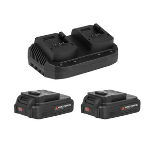 Ładowarka dual port do akumulatorów 20 V, 2x2 A