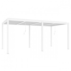 Pergola tarasowa Luxe 5.8 x 4 m antracytowa z LED