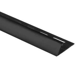 Listwa glazurnicza PCV 8mm narożna /2,50m zewnętrzna Czarny