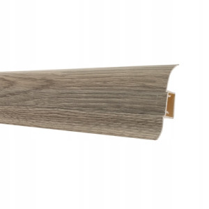 Listwa PCV podłogowa z gumką SG 56mm 2,5m Dąb pustynny