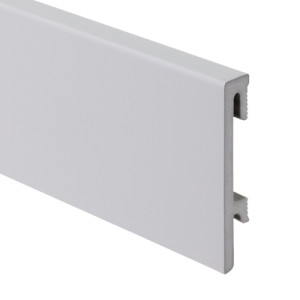 Listwa przypodłogowa Bravo folia 80 mm 2,4 m Szara