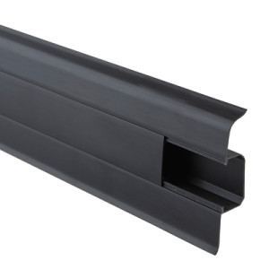 Listwa przypodłogowa SG 75 mm 2,2 m Czarna gładka