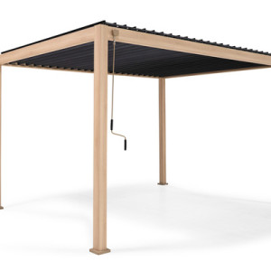 Pergola ogrodowa aluminiowa 3 x 4m Dąb