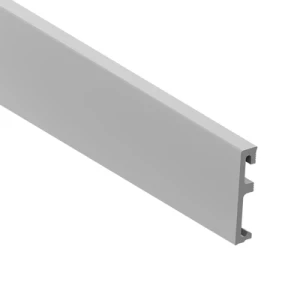 Listwa przypodłogowa Alpha folia 80 mm 2,4 m Szara