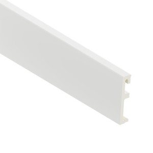 Listwa przypodłogowa Alpha folia 80 mm 2,4 m Biała