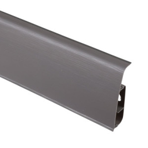 Listwa PCV podłogowa LIMA 72mm/2,5m Aluminium