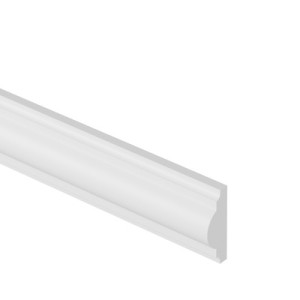 Listwa Ścienna MURO Sztukateria Biała Twarda 50x18×2000 mm Polistyren HD | do malowania