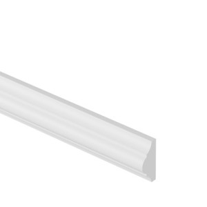 Listwa Ścienna MURO Sztukateria Biała Twarda 40x18×2000 mm Polistyren HD | do malowania