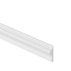Listwa Ścienna MURO Sztukateria Biała Twarda 45x14×2000 mm Polistyren HD | do malowania