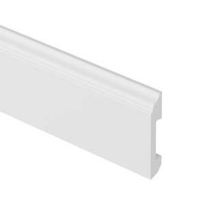 Listwa Przypodłogowa Basso 80 x 15 mm biała 2m | do malowania