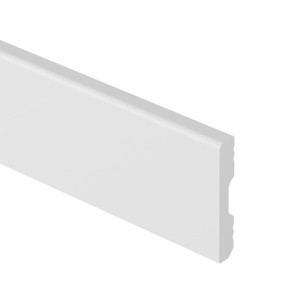 Listwa Przypodłogowa Basso 80 x 14 mm biała 2m | do malowania