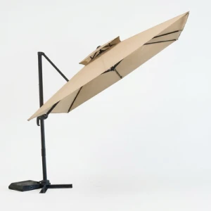 Parasol ogrodowy na wysięgniku Roma 295x295 cm kremowy
