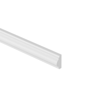 Listwa Ścienna MURO Sztukateria Biała Twarda 40x20×2000 mm Polistyren HD | do malowania