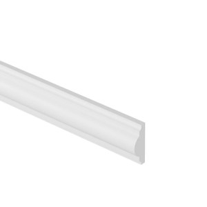 Listwa Ścienna MURO Sztukateria Biała Twarda 50x18×2000 mm Polistyren HD | do malowania