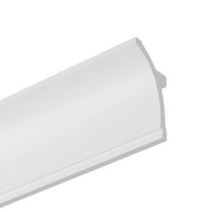 Listwa Sufitowa Alto Sztukateria Biała Twarda 100x50×2000 mm Polistyren HD | do malowania