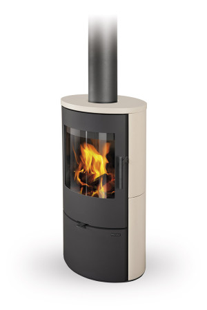 Piecyk akumulacyjny na drewno Romotop EVORA Ceramika 6,6 kW