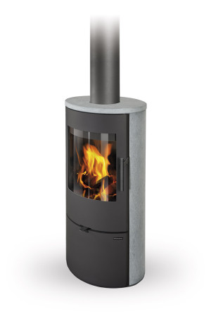 Piecyk akumulacyjny na drewno Romotop EVORA Kamień 6,6 kW