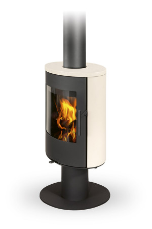 Piecyk akumulacyjny na drewno Romotop EVORA T Ceramika 6,6 kW