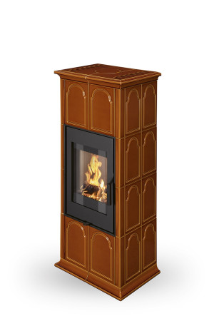 Piecyk akumulacyjny na drewno Romotop GREMIO 2G Ceramika 7,5 kW
