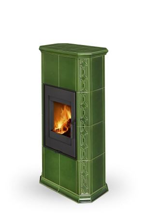 Piecyk akumulacyjny na drewno Romotop GREMIO 4 Ceramika 7,5 kW