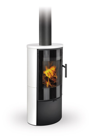 Piecyk akumulacyjny na drewno Romotop LAREDO Ceramika 6,6 kW