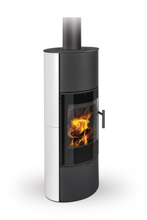 Piecyk akumulacyjny na drewno Romotop LAREDO H Ceramika 6,6 kW