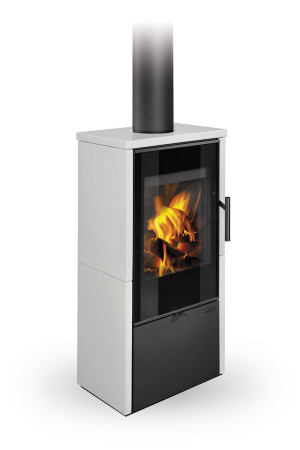 Piecyk akumulacyjny na drewno Romotop LAREDO F Ceramika 6,6 kW