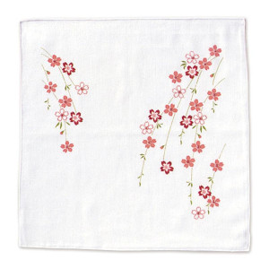 Tenugui - delikatna japońska chusteczka - sakura