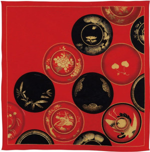 Furoshiki Setsugekka Red 58 cm