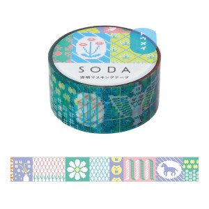 Soda - taśma dekoracyjna 20 mm - retro